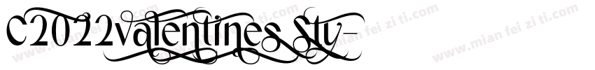 C2022valentines Sty字体转换